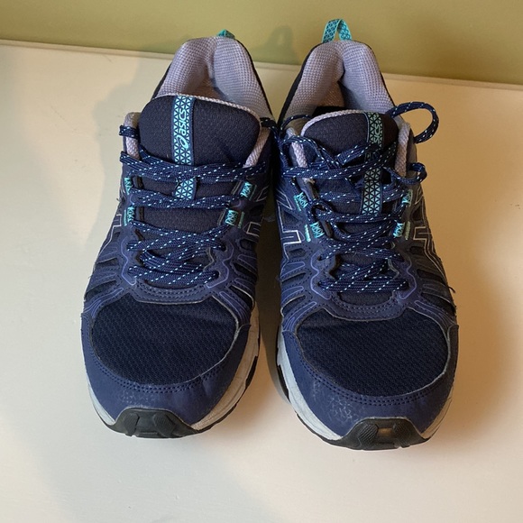 Asics Womens Gel Venture 7 Running Shoes Blue 1012A476 Lace Up Mesh 8.5M - Picture 6 of 12